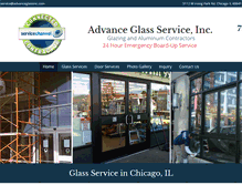 Tablet Screenshot of advanceglassinc.com